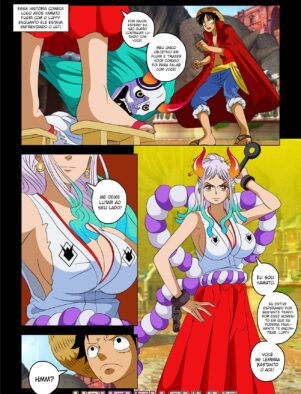 Yamato: A Piranha Que Quer a Rola de Luffy em One Piece Hentai HQ Brasileiro