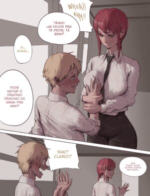 Chainsaw Man Hentai: Makima Fodendo – Putaria com Demônio de Pau Grande em Hentai HQ
