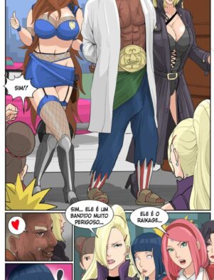 Naruto Hentai: Raikage e as Policiais Piranhas – Sedução na Delegacia em HQ Brasileiro
