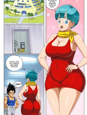 Bulma Biscate Transando com Vegeta em Hentai HQ Brasileiro