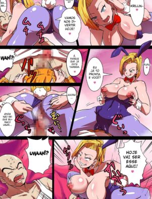 Androide 18 Encontrando Dois Pauzudos em Dragon Ball Hentai: Shotacon Hole! – Em Hentai HQ Brasileiro