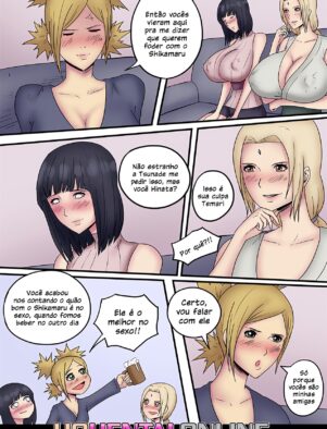 Fodendo com as Piranhas Hinata e Tsunade em HQ Brasileiro