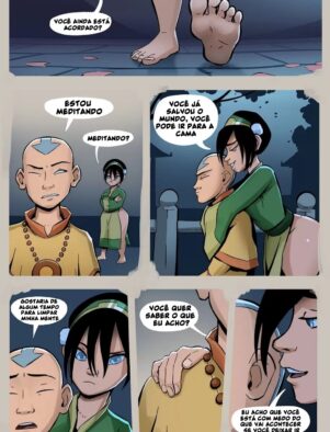 Provocação na Meditação: Aang cede a Toph em Avatar Hentai – After Avatar VL.3″ em Hentai HQ