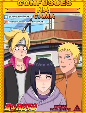 Boruto descobre segredo da buceta da Hinata em HQ Brasileiro