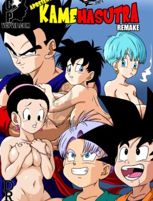 Trunks de olho na piranha da mãe de Goten em quadrinhos hentai HQ brasileiro