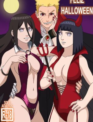 Surpresa Halloween: Hinata e Hanabi preparam uma putaria incrível para Naruto!” em HQ Brasileiro