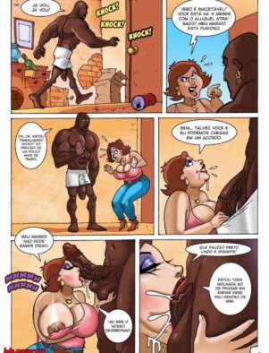 Tia Piranha e Amiga Safada Aprontando com o Sobrinho na Cama – Episódio 3 em HQ Brasileiro