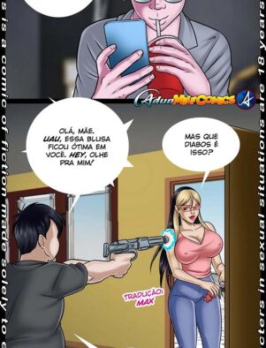 Testando a Nova Invenção: Mamãe Doida por Pau – Hentai HQ