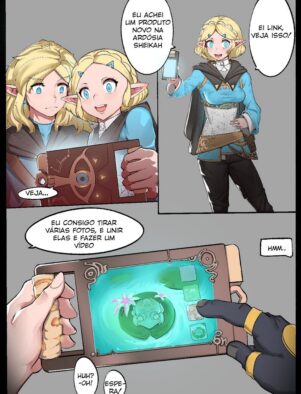 Princesa Zelda cuidando da sua buceta enquanto satisfaz o novo funcionário – Hentai HQ