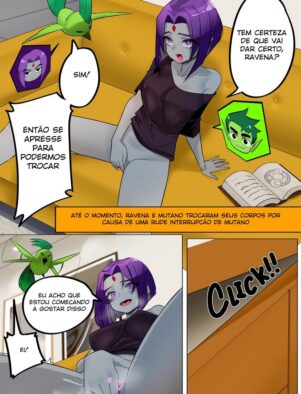 Troca de Corpos: Mutano e Ravena descobrem desejos ocultos em Teen Titans HQ Brasileiro