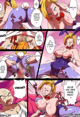Androide 18 Encontrando Dois Pauzudos em Dragon Ball Hentai: Shotacon Hole! – Em Hentai HQ Brasileiro
