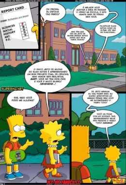 Bart e o Professor Frink: Aulas Particulares de Ciências em Hentai HQ Brasileiro