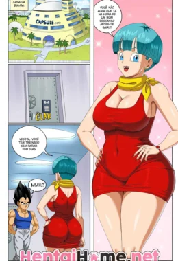 Bulma Biscate Transando com Vegeta em Hentai HQ Brasileiro