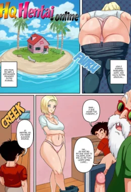 Gohan Metendo Fundo na Buceta Deliciosa da Android 18 em Hentai HQ