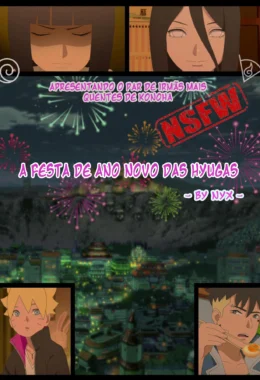 Himawari se revela uma piranha safada na festa de ano novo das Hyugas em Boruto Hentai HQ Brasileiro