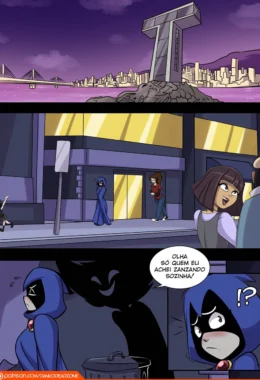 Jovens Titãs Hentai: Orgia entre Ravena e Jinx em HQ Brasileiro