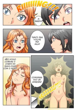 Kon metendo a pica em Orihime e Ichigo no Bleach – Hentai HQ