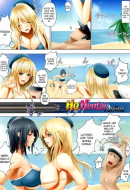 Marinheiras Taradas: Disputa Pela Rola do Almirante hentai na praia
