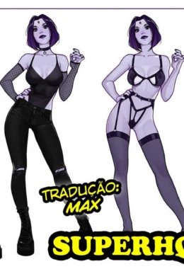 Massagem safada: Ravena se entrega ao Mutano na HQ Hentai dos Jovens Titãs em Hentai HQ