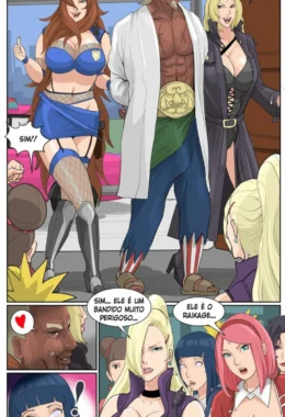 Naruto Hentai: Raikage e as Policiais Piranhas – Sedução na Delegacia em HQ Brasileiro