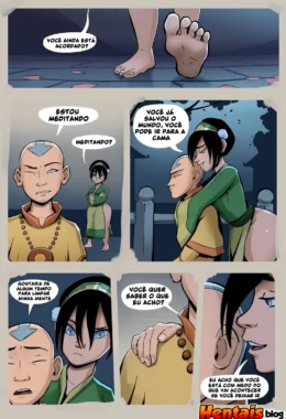 Provocação na Meditação: Aang cede a Toph em Avatar Hentai – After Avatar VL.3″ em Hentai HQ