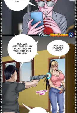 Testando a Nova Invenção: Mamãe Doida por Pau – Hentai HQ
