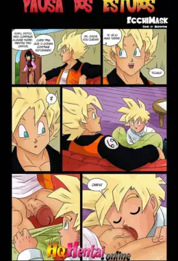 Goku fazendo sexo gay com Gohan