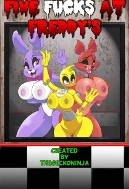Cinco fode no freddys – Cartoon Pornô – Versão em Português