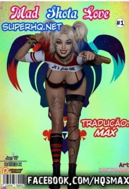 Arlequina senta gostoso no Robin: sexo 3D explícito e quente