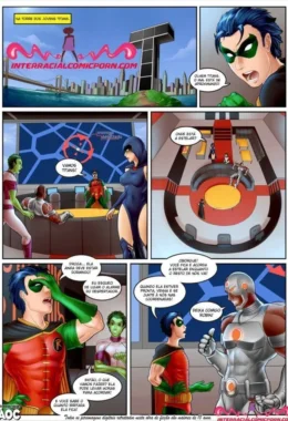 Atrizes Nuas dos Jovens Titãs Fazendo Cenas Quentes – Quadrinhos Eróticos Explícitos