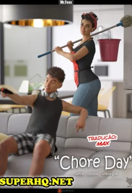 Aventuras Eróticas com Sr. Foxx: Faxina Quente em HQ 3D Explícita