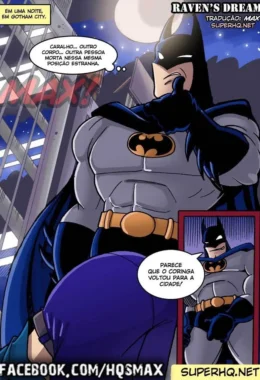 Aventuras Eróticas de Batman e Ravena: Fodas Proibidas em Gotham