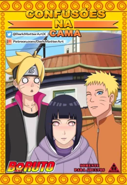 Boruto descobre segredo da buceta da Hinata em HQ Brasileiro