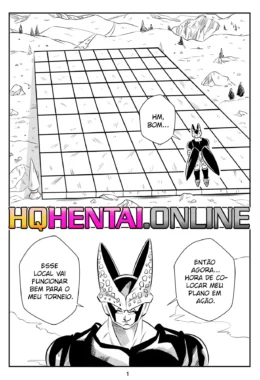 Cell Desafiando e Comendo Bucetas na TV – Dragon Ball Hentai HQ Brasileiro