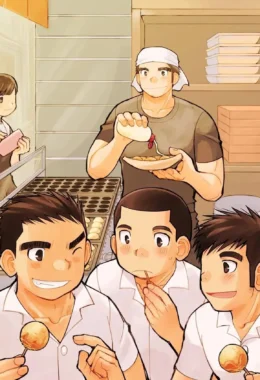 Delícia Explícita: Takoyakis Picantes com Shinichiro em Yaoi Ardente