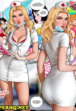 Enfermeiras pulsantes: histórias picantes em quadrinhos eróticos