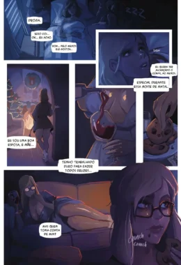 Explícito Hentai Lésbico: Fogueira de Orgasmos Sob o Visco