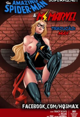 Homem Aranha Transa Brutalmente com Miss Marvel em HQ Erótica Explícita