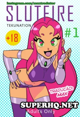 HQ Proibida: A Verdadeira Starfire Esfregando a Buceta com Os Jovens Titãs