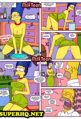 Marge Simpson: A Vizinha Safada no Bar do Moe Entrega o Corpo Nos Quadrinhos Proibidos