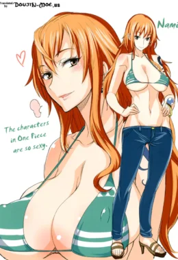 Nami Bêbada Fodendo com Peixe na Ilha dos Peixes em Hentai HQ