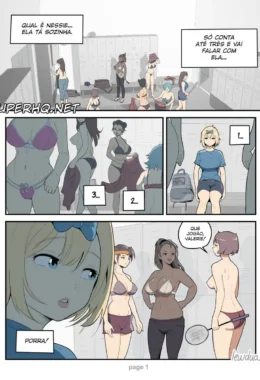 No Vestuário Secreto: Futa Fode Duro em HQ Proibida