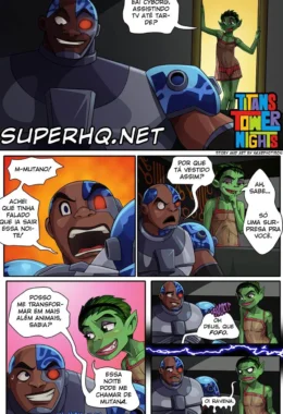 Noites Proibidas na Torre dos Titãs: Quadrinhos Eróticos Explícitos com Super-Heroínas