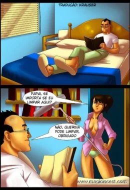Pai Desvirginando a Filha – Hentai Explícito em HQ