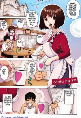 Pau Gigante do Meu Filho Arrombando Minha Boceta – HQ Pornô