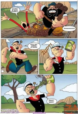 Popeye e Olívia Palito em Cenas Explícitas: Hentai Picante de Quadrinhos
