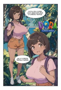 Puta safada no matagal: HQ Picante com a Dora na floresta