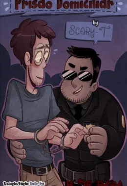 Quadrinho Erótico Gay: Policial Dominador Fode o Bandido Safado na Prisão