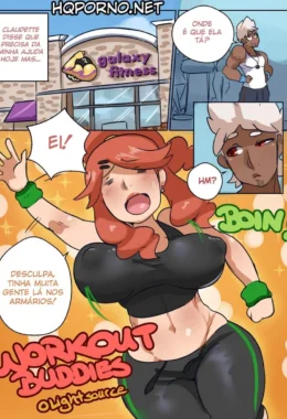 Quadrinhos Eróticos: Amigas de Academia em Cenas Quentes de Putaria Explícita