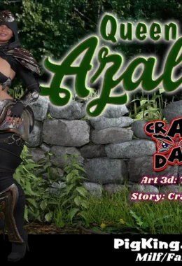 Rainha Azalea 12: Orgia Real em Quadrinhos 3D Explícitos